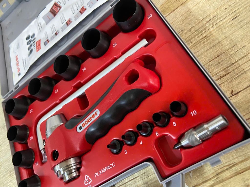 Bộ đục lỗ gioăng 19 chi tiết 3-30mm Boehm JLB330PACC