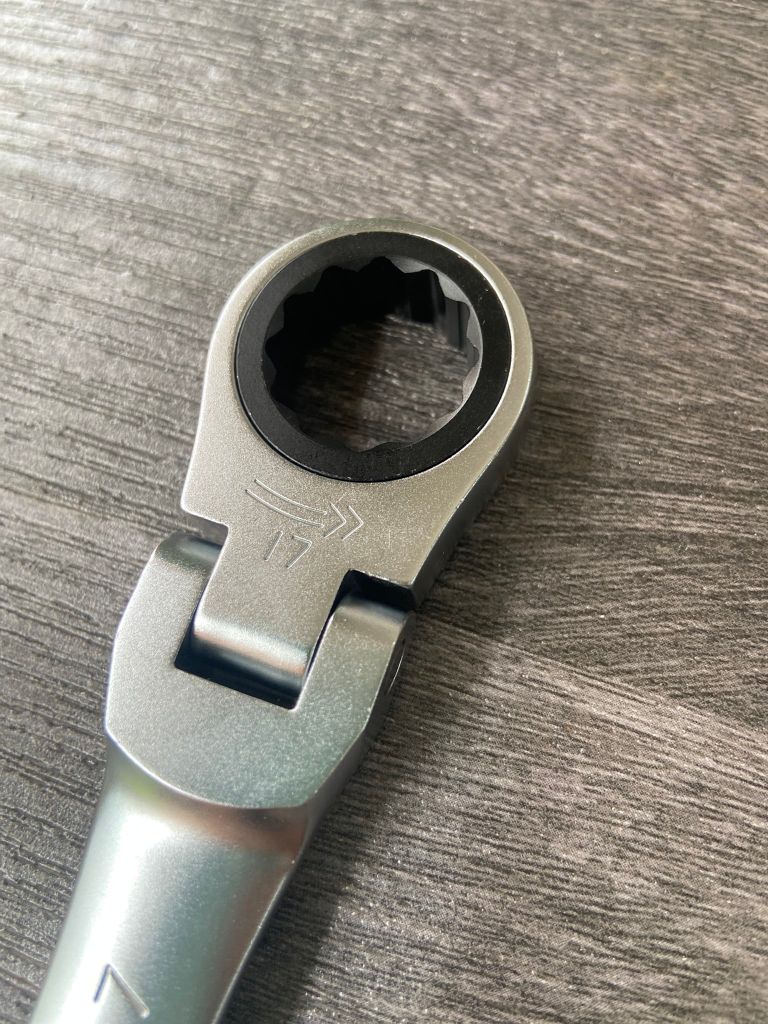 17mm Cờ lê vòng miệng tự động lắc léo Kingtony 373017M