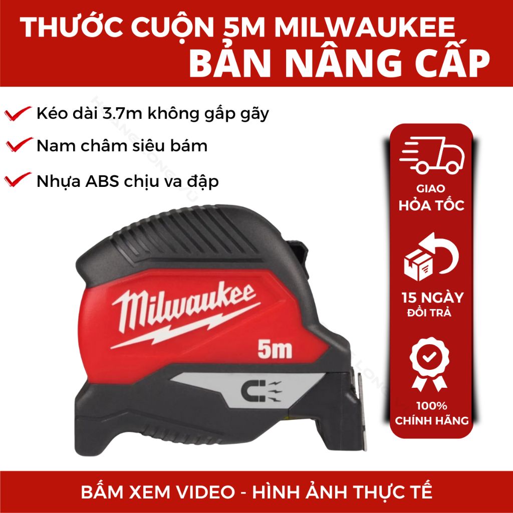 Thước cuộn 5m Milwaukee 4932498768A