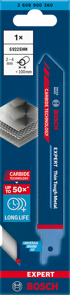 Lưỡi cưa kiếm inox S922EHM Bosch 2608900360