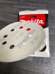GIẤY CHÀ NHÁM(8 LỖ/CỠ HẠT 60/125MM)(10CÁI) Makita D-65822