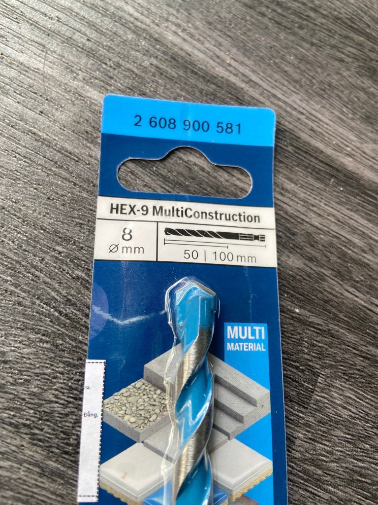 Mũi khoan đa năng Hex-9 (8x60x100) Bosch 2608900581