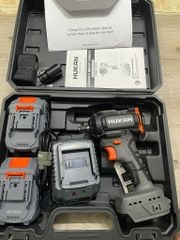 21V - 330N.m - Đầu 1/2 - Máy siết bulong pin (kèm 2 pin 3.0Ah + sạc ADT21) Gen1 HUKAN G1-X4