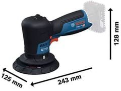 Máy đánh bóng lệch tâm pin GPX 12V-125 (SOLO) BOSCH MÁY 06019L41K0