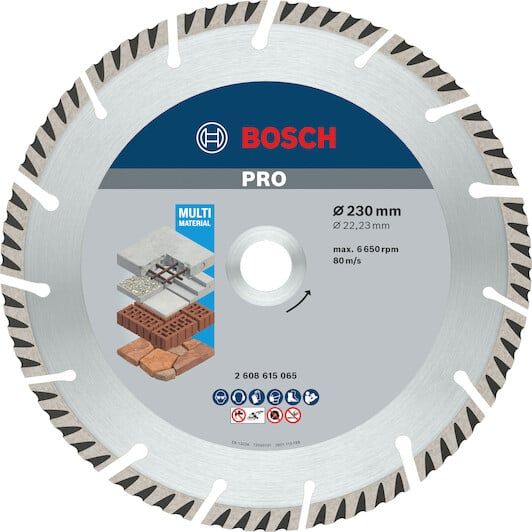 Đĩa cắt kim cương 230x22.2mm đa năng BOSCH PHỤ KIỆN 2608615065