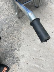 Xe rùa thùng nhựa xanh sườn Inox 304 dày 1.5mm TranDa XR.N015.060