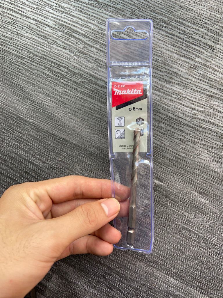 MŨI KHOAN TƯỜNG (CHUÔI LỤC GIÁC) 6X100MM Makita D-31491