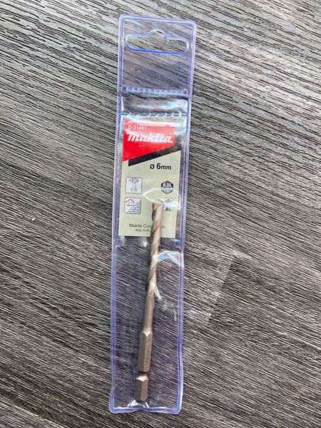 MŨI KHOAN TƯỜNG (CHUÔI LỤC GIÁC) 6X100MM Makita D-31491