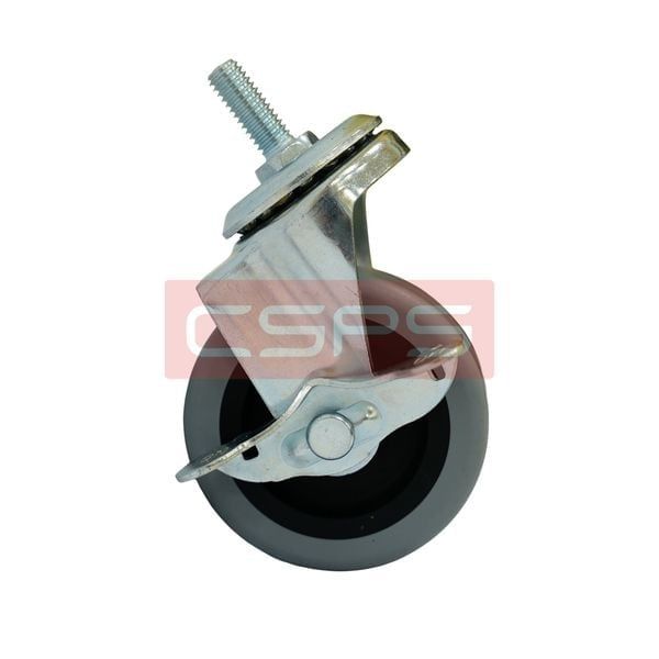 Bánh xe CSPS 227kg đế xoay không khóa mạ kẽm D320053-BX