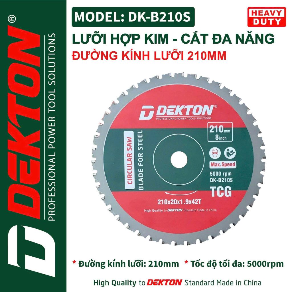 Lưỡi hợp kim 210mm DEKTON DK-B210S