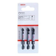 Bộ 3 đầu vặn vít Impact Control 50mm (PH1, PH2, PH3) BOSCH PHỤ KIỆN 2608522491