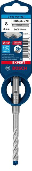Mũi khoan SDS plus-7X 8x50x115mm BOSCH PHỤ KIỆN 2608900087