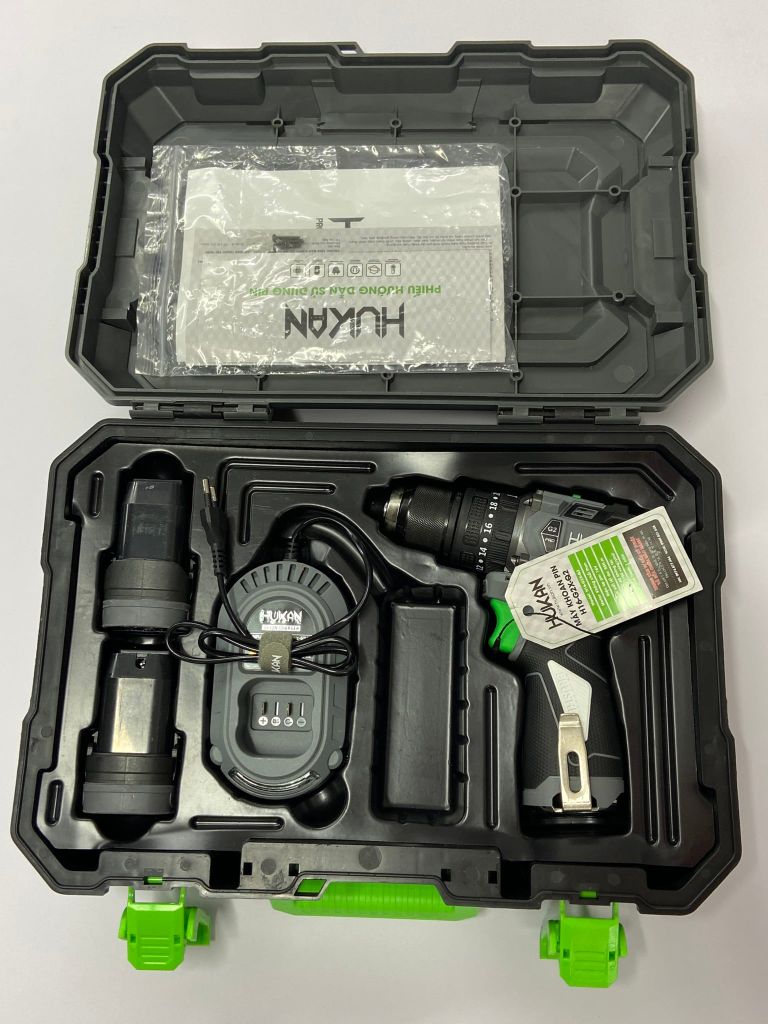 Máy khoan pin 10mm ( có khóa trục ) 16V Gen 2 Hukan H16-G2X-Q2