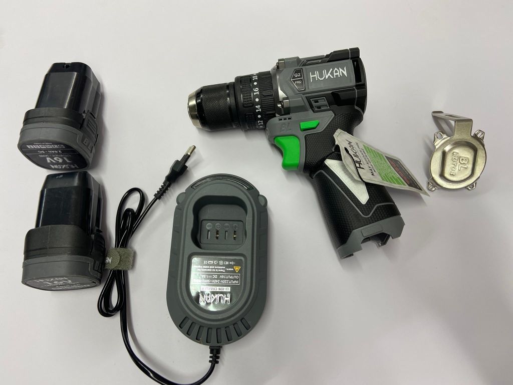 Máy khoan pin 10mm ( có khóa trục ) 16V Gen 2 Hukan H16-G2X-Q2