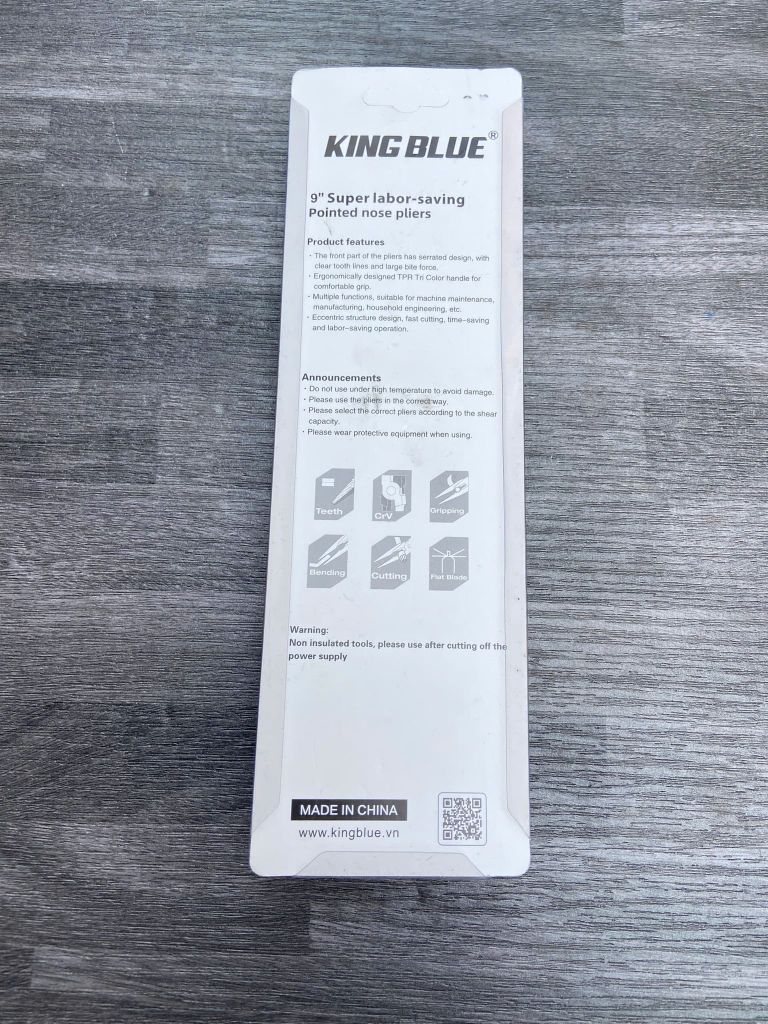 Kìm mỏ nhọn đa năng Kingblue KC2-09