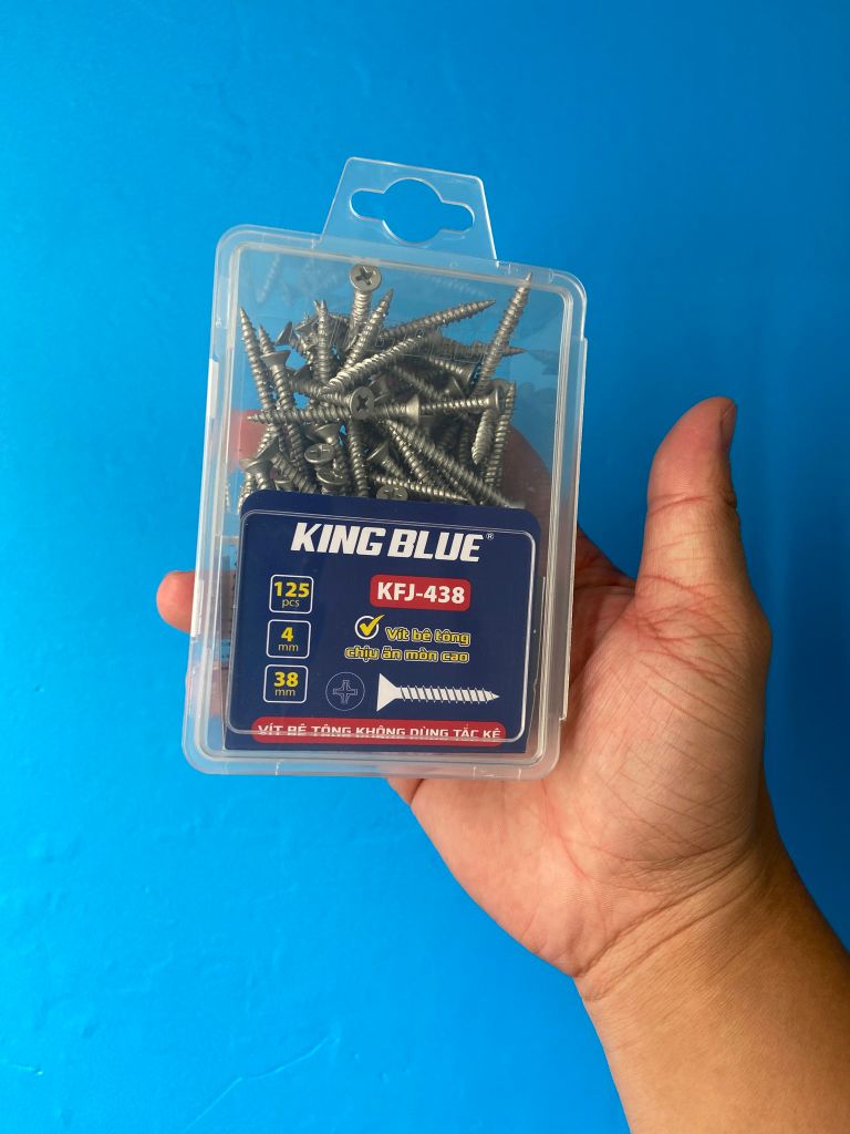 Vít bê tông không dùng tắc kê KFJ-438 KingBlue