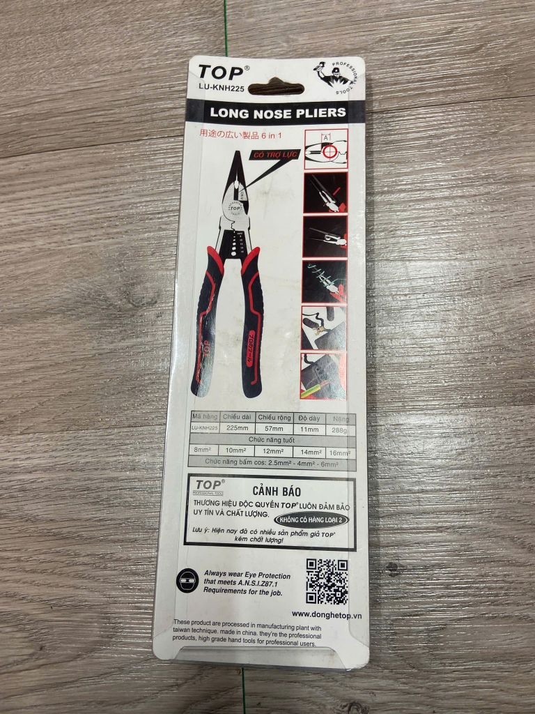 9inch/225m Kìm nhọn đa năng 6 in 1 TOP LU-KNH225