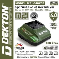 Sạc 21V 4A Dekton M21-S40XCP