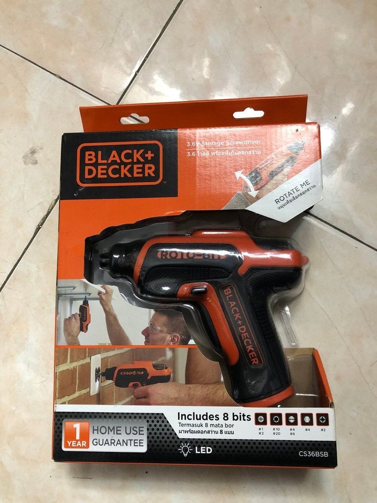 Máy vặn vít cầm tay
3.6V B&D CS36BSB-B1