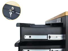 Tủ dụng cụ CSPS 132cm - 10 hộc kéo tay cầm trắng VNTC13210BB5M