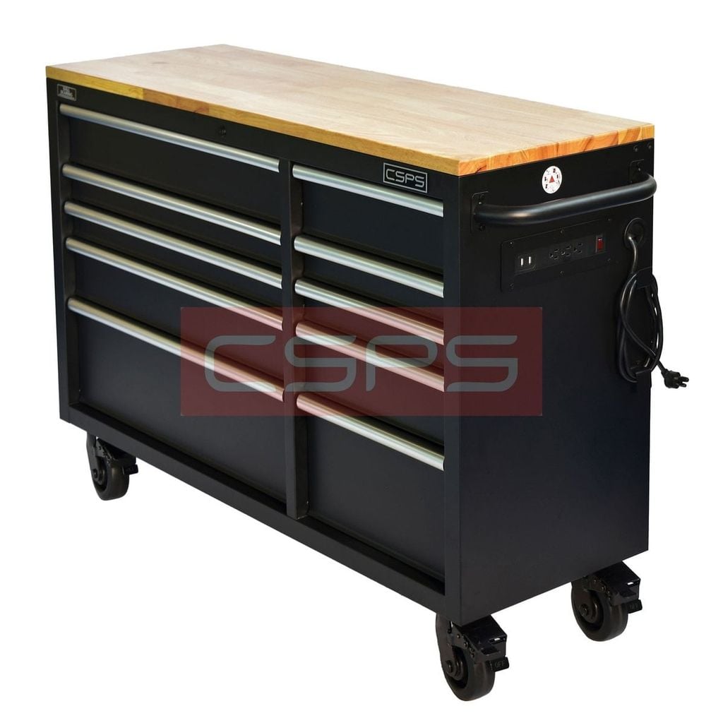 Tủ dụng cụ CSPS 132cm - 10 hộc kéo, màu vàng VNTC13210BY2M