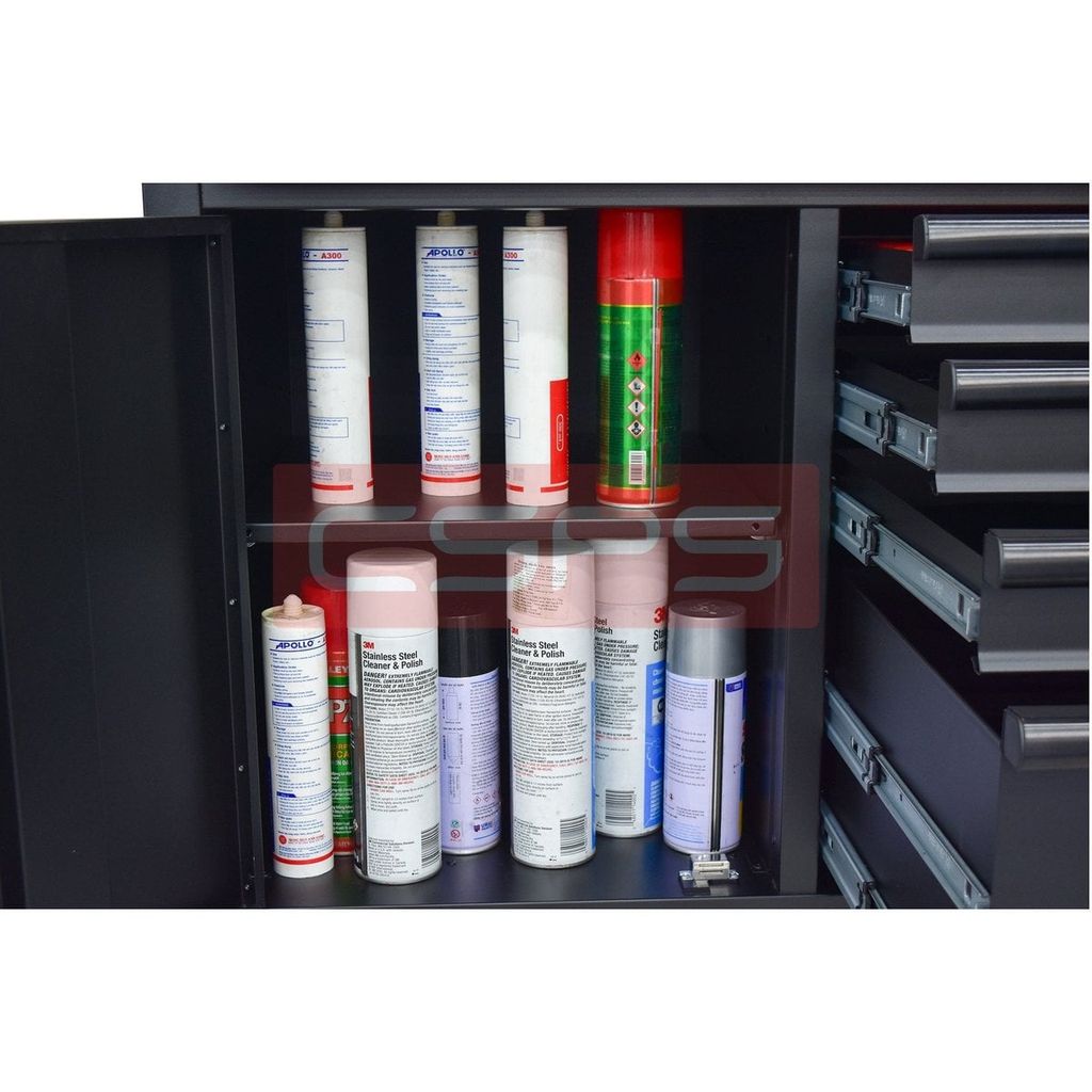 Tủ dụng cụ CSPS 132cm - 05 hộc kéo màu đen VNTC13205BB2M