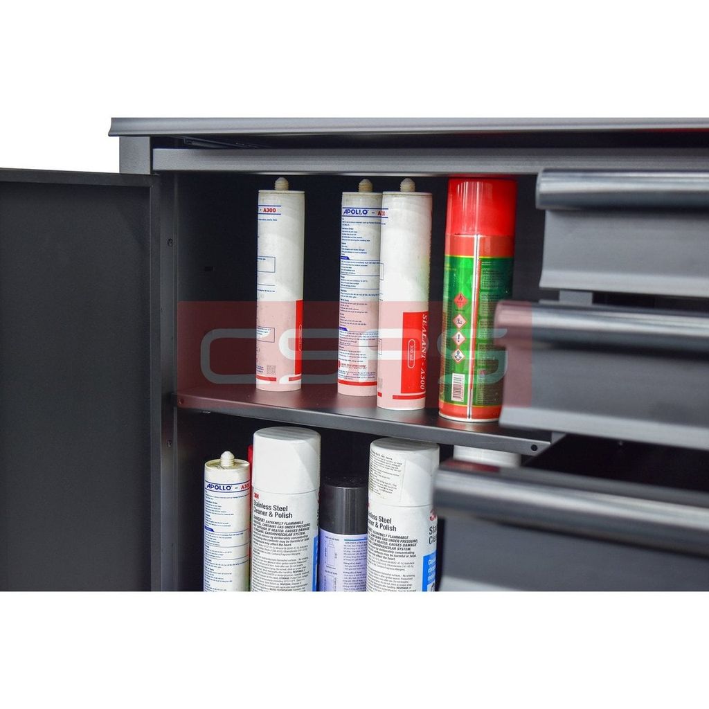 Tủ dụng cụ CSPS 132cm - 05 hộc kéo màu đen VNTC13205BB2M
