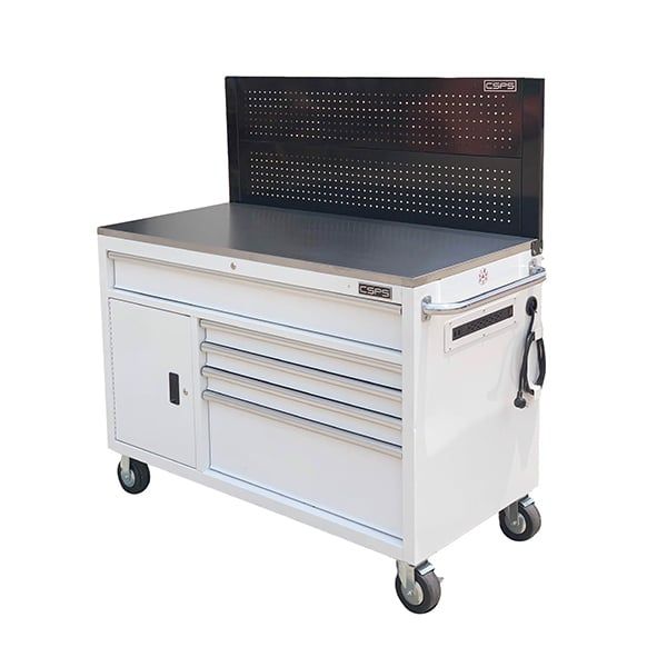 Tủ dụng cụ CSPS 132cm - 05 hộc kéo màu trắng VNTC13205BJ4M