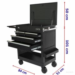 Tủ di động CSPS 84cm - 04 hộc kéo tay cầm trắng VNUC8404BB4