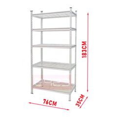 Kệ đa năng CSPS 076cm - 05 vỉ lưới màu trắng VNSV076A5BT1