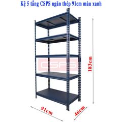 Kệ đa năng CSPS 091cm - 05 vách ngăn màu xanh VNSV091A5BL21