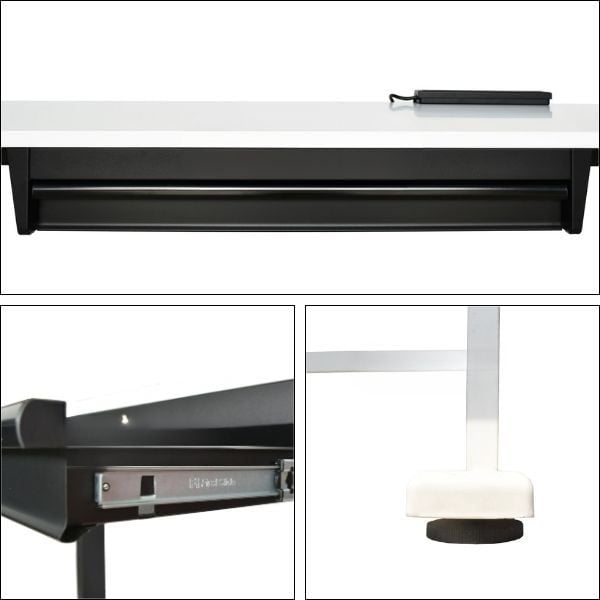 Bàn điều chỉnh chiều cao bằng điện CSPS 168cm màu trắng VNET168XDBB1XW