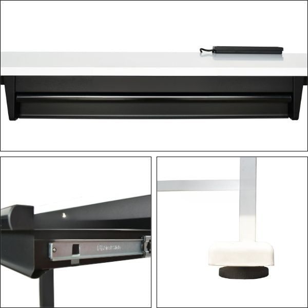 Bàn điều chỉnh chiều cao bằng điện CSPS 168cm màu xám VNET168XDBB1XG