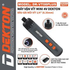 Máy vặn vít mini dùng pin 4V Dekton DK-VT08PLUS