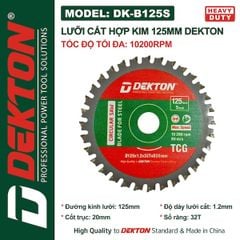 Lưỡi hợp kim đa năng 125mm DEKTON DK-B125S