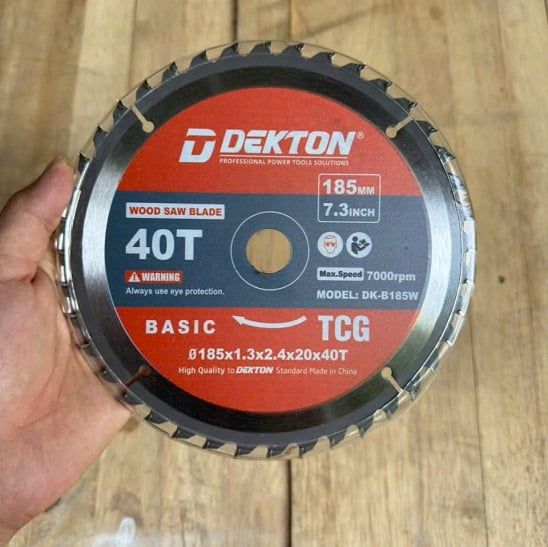 Lưỡi cắt gỗ 185mm Dekton DK-B185W