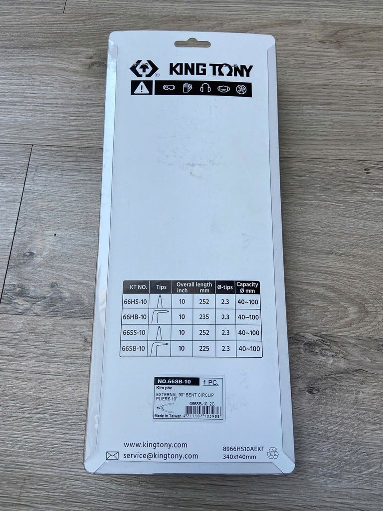 10'' Kìm mở ngoài phe mũi cong Kingtony 66SB-10