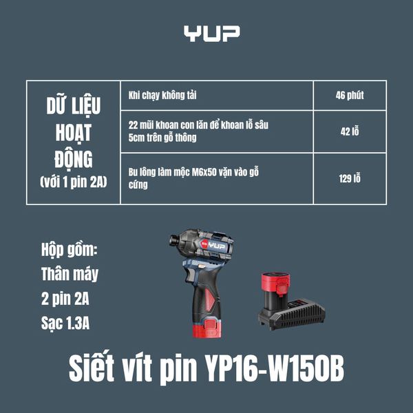16V 3 CẤP CHỈNH LỰC CÓ BÚA Jiangsu YUP YP16 W150B