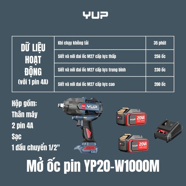 20V 3 CẤP CHỈNH LỰC ĐẦU KHẨU 3/4