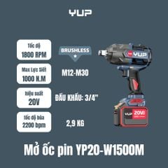 20V 3 CẤP CHỈNH LỰC ĐẦU KHẨU 3/4