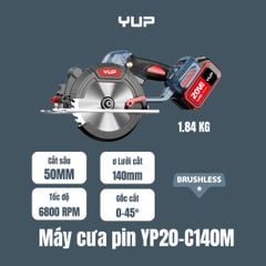 20V MÁY CẮT ĐA NĂNG LƯỠI 140mm 4.0Ah Jiangsu YUP YP20 C140M