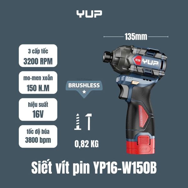 16V 3 CẤP CHỈNH LỰC CÓ BÚA Jiangsu YUP YP16 W150B-THAN