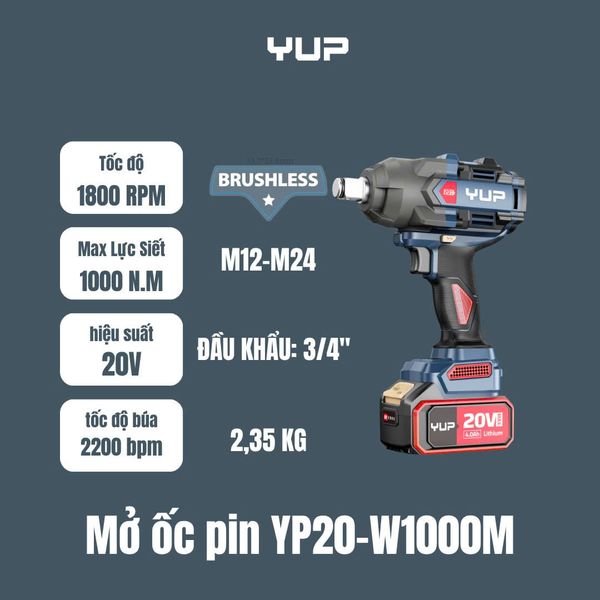 20V 3 CẤP CHỈNH LỰC ĐẦU KHẨU 3/4