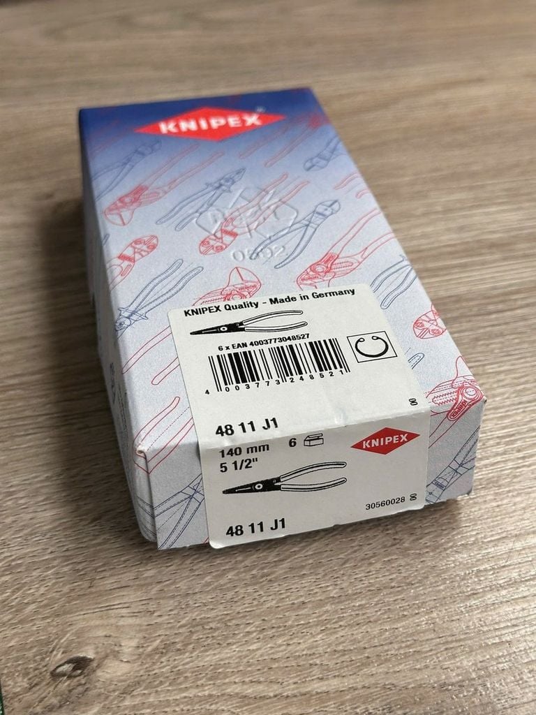 Kìm mở phe trong mũi thẳng Knipex 48 11 J1