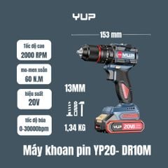 20V KHOAN VÍT BÚA Jiangsu YUP YP20 DR10M-THAN