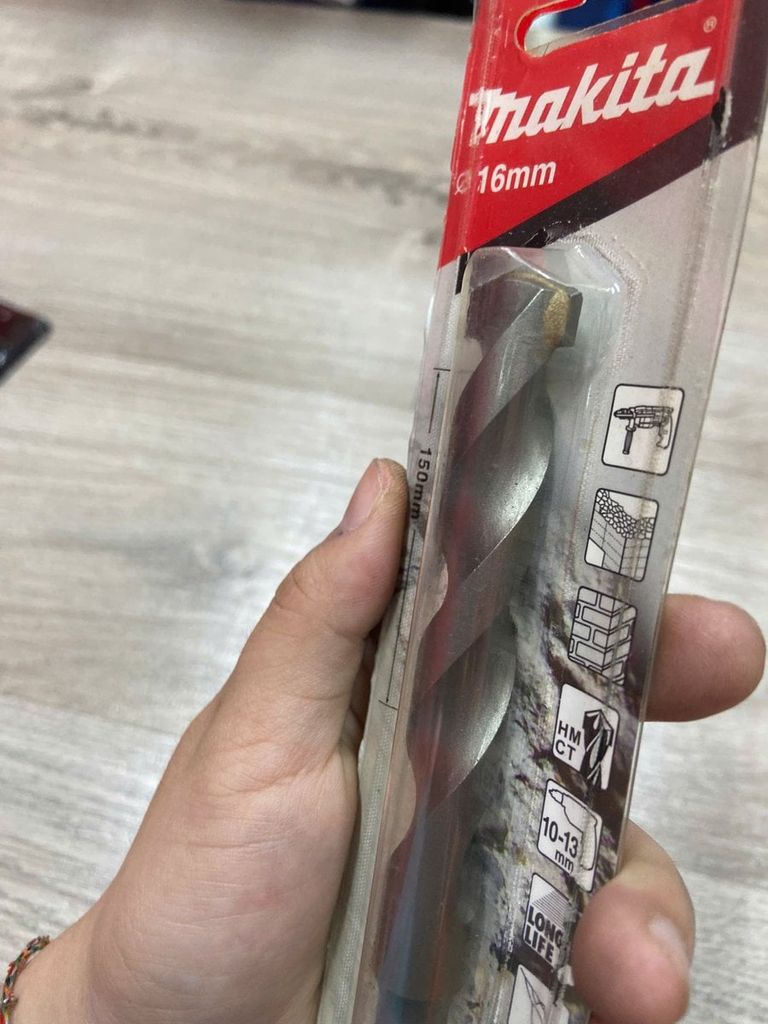 MŨI KHOAN TƯỜNG CHUÔI KẸP 16X150MM
