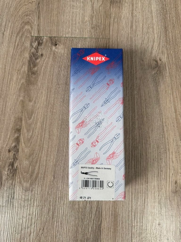 Kìm mở phe Ø 19–60 mm mũi cong 90° Knipex 48 21 J21