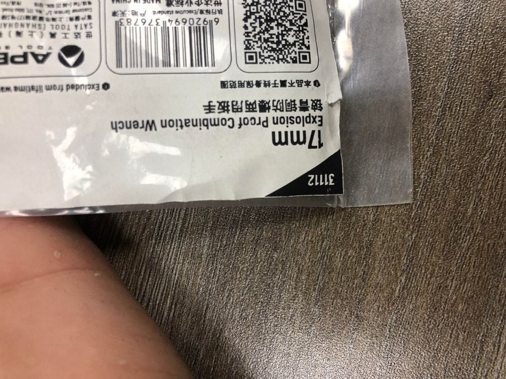 Cờ lê vòng miệng chống cháy nổ 17mm SATA 31112