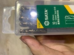 Bộ 10 mũi khoan chuôi tròn 8mm SATA 52380