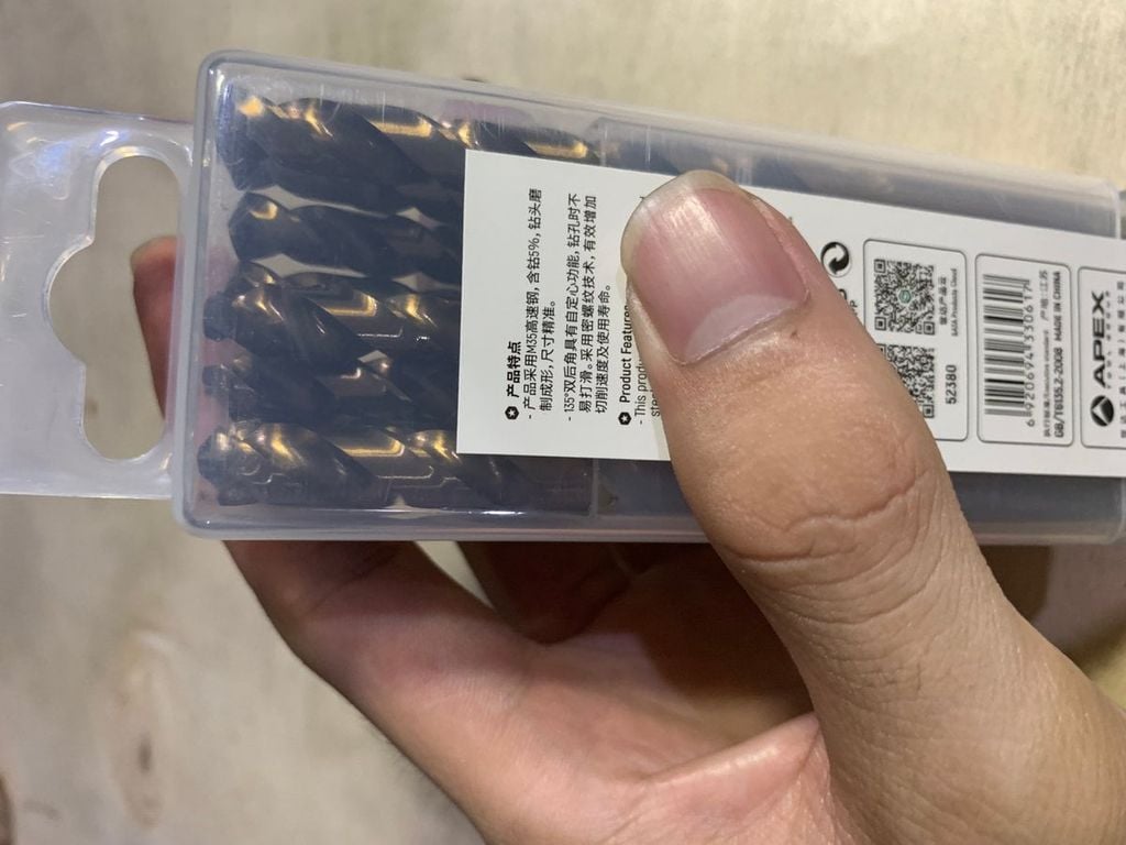 Bộ 10 mũi khoan chuôi tròn 8mm SATA 52380